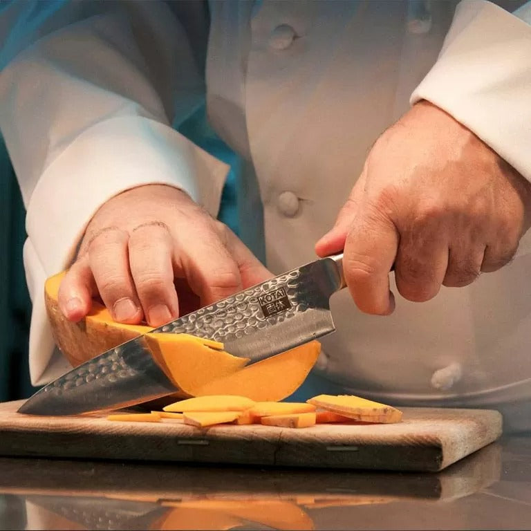 fruit snijden met kotai koksmes gyuto