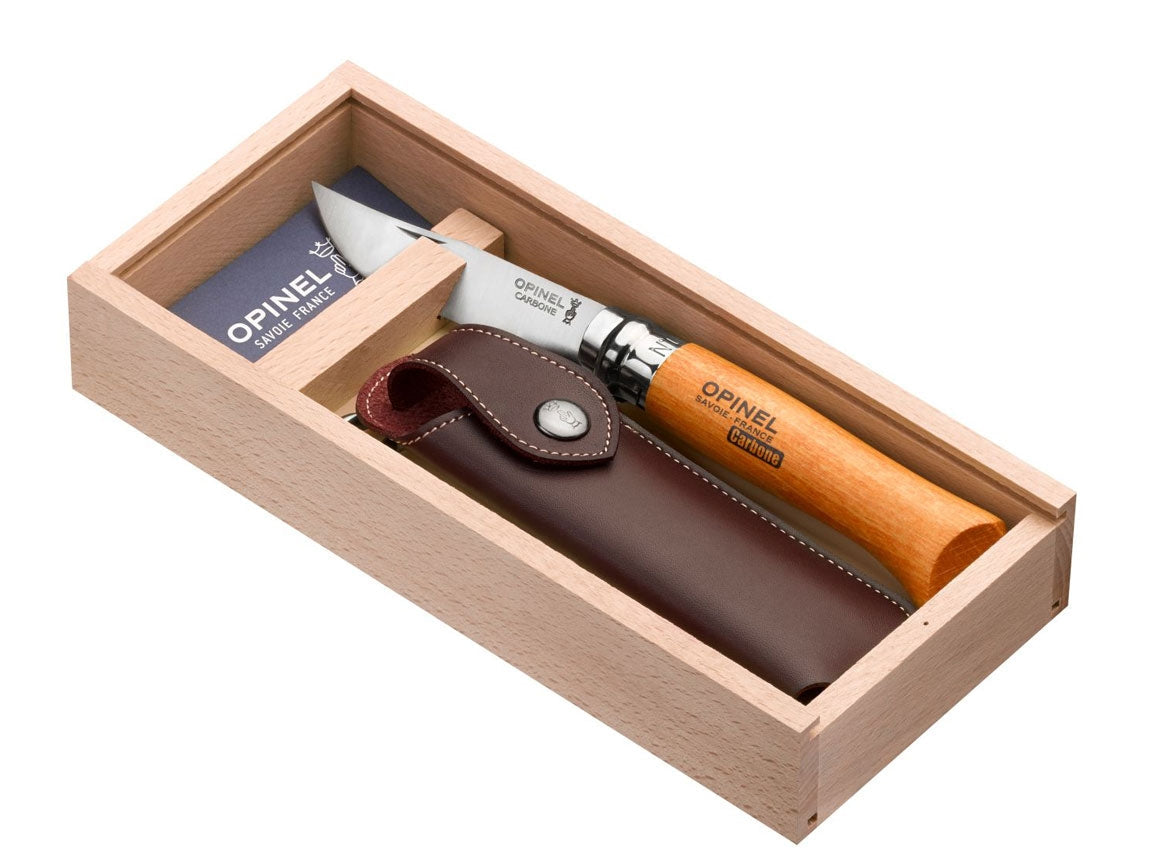 opinel zakmes met etui in doosje