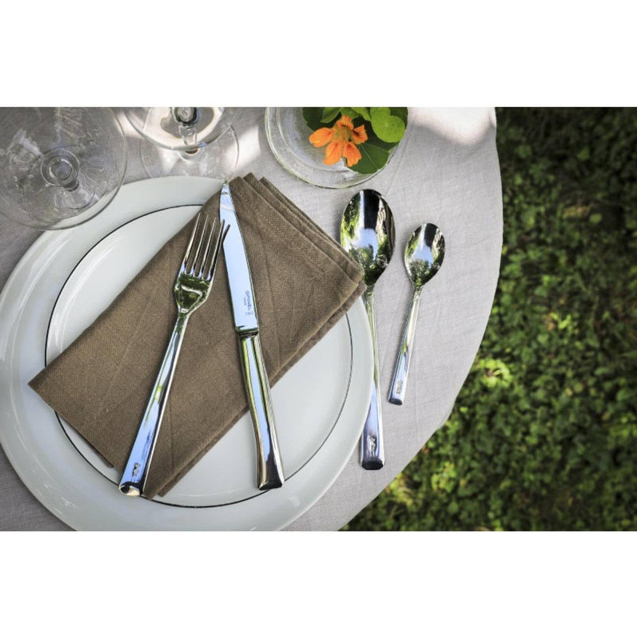 Opinel Tafelmesserset Edelstahl Perpétue 4-teilig