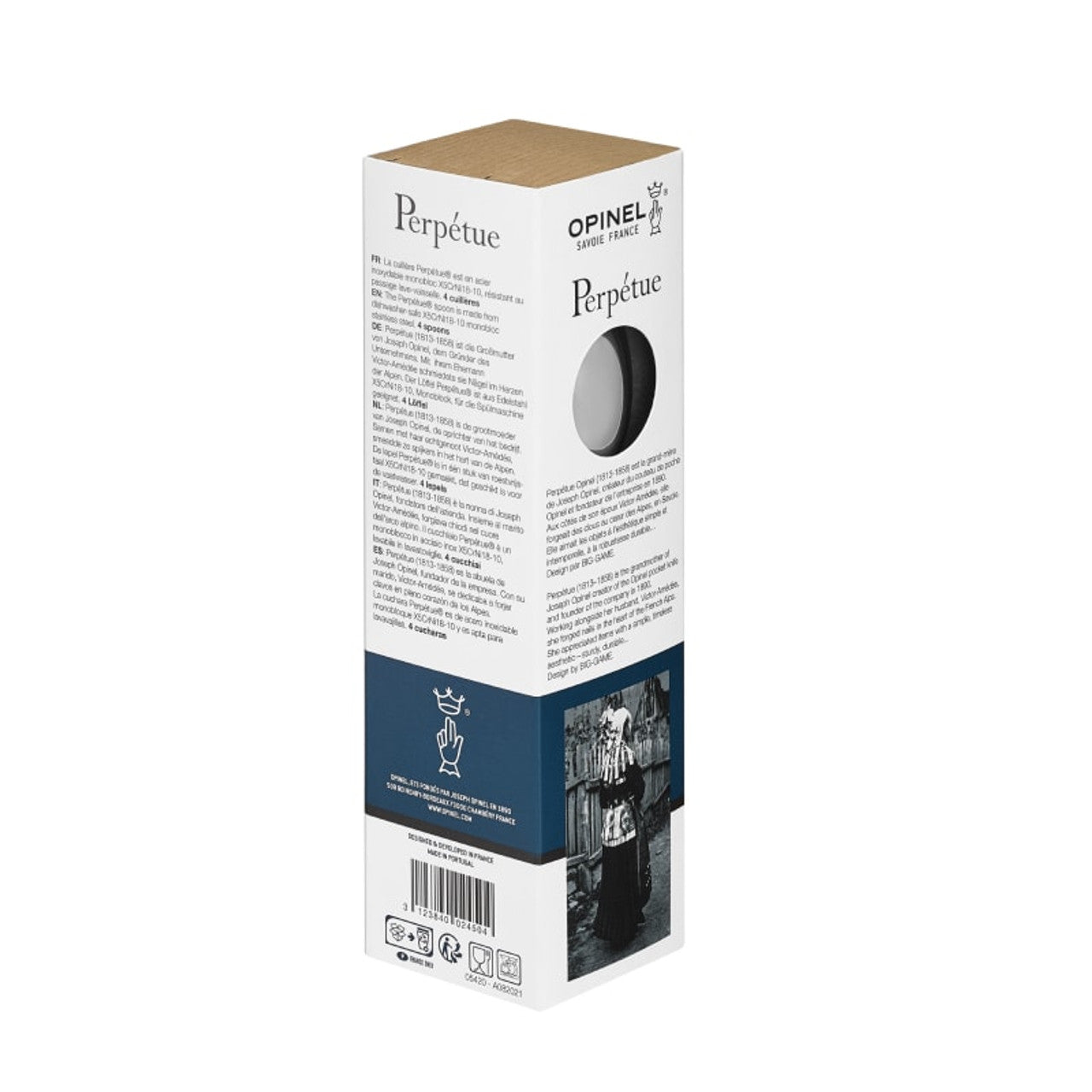Opinel Tafellöffelset Edelstahl Perpétue 4-teilig 