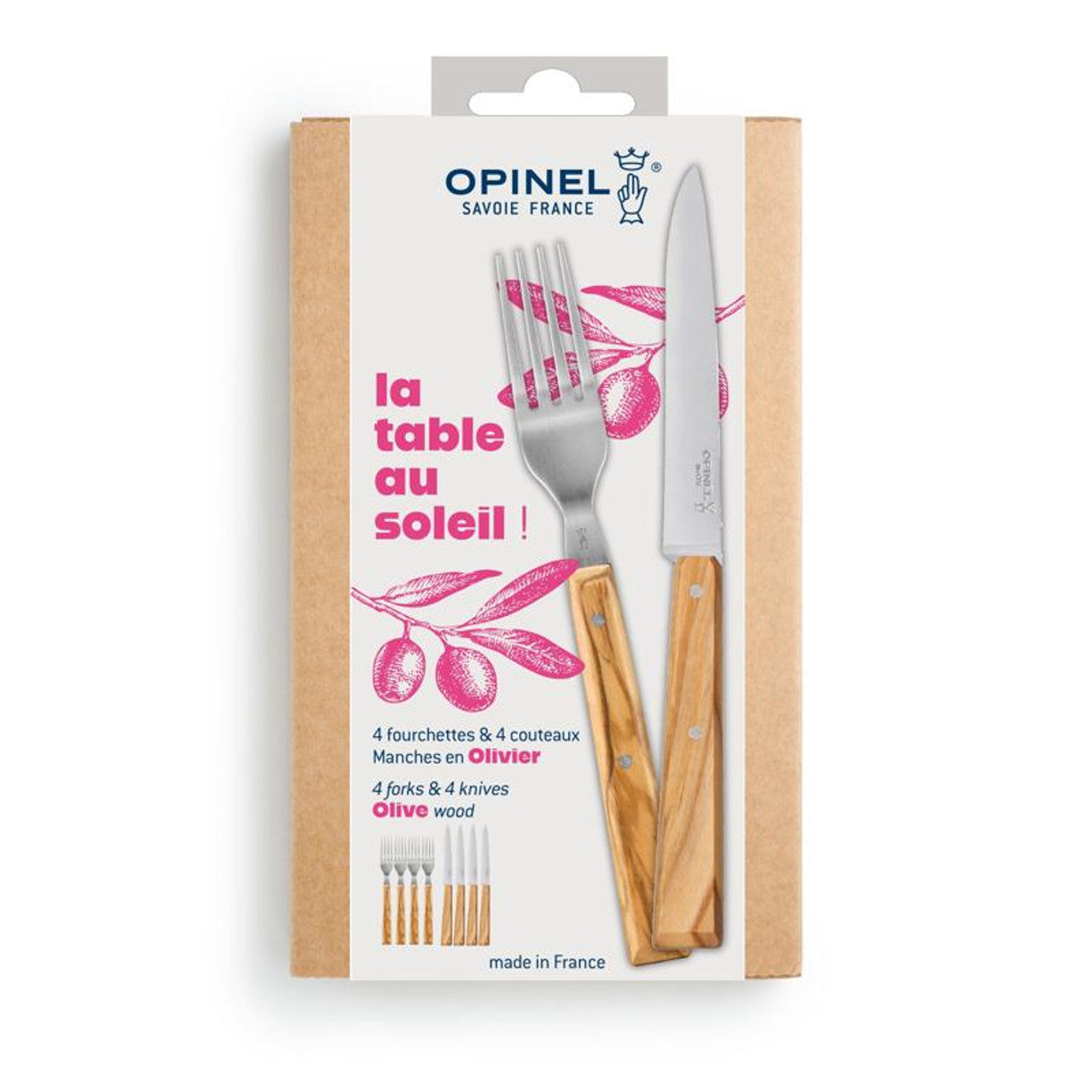 Opinel Besteck La table au soleil 8-teilig
