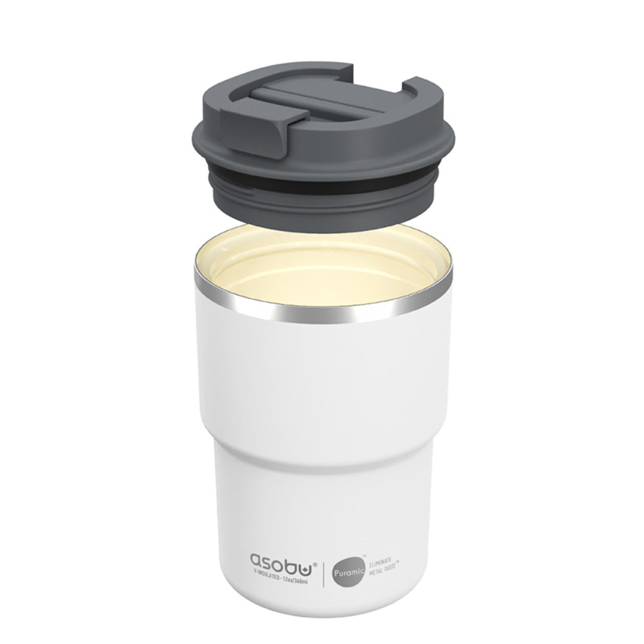 Asobu Coffee Express Trinkbecher 360ml Weiß