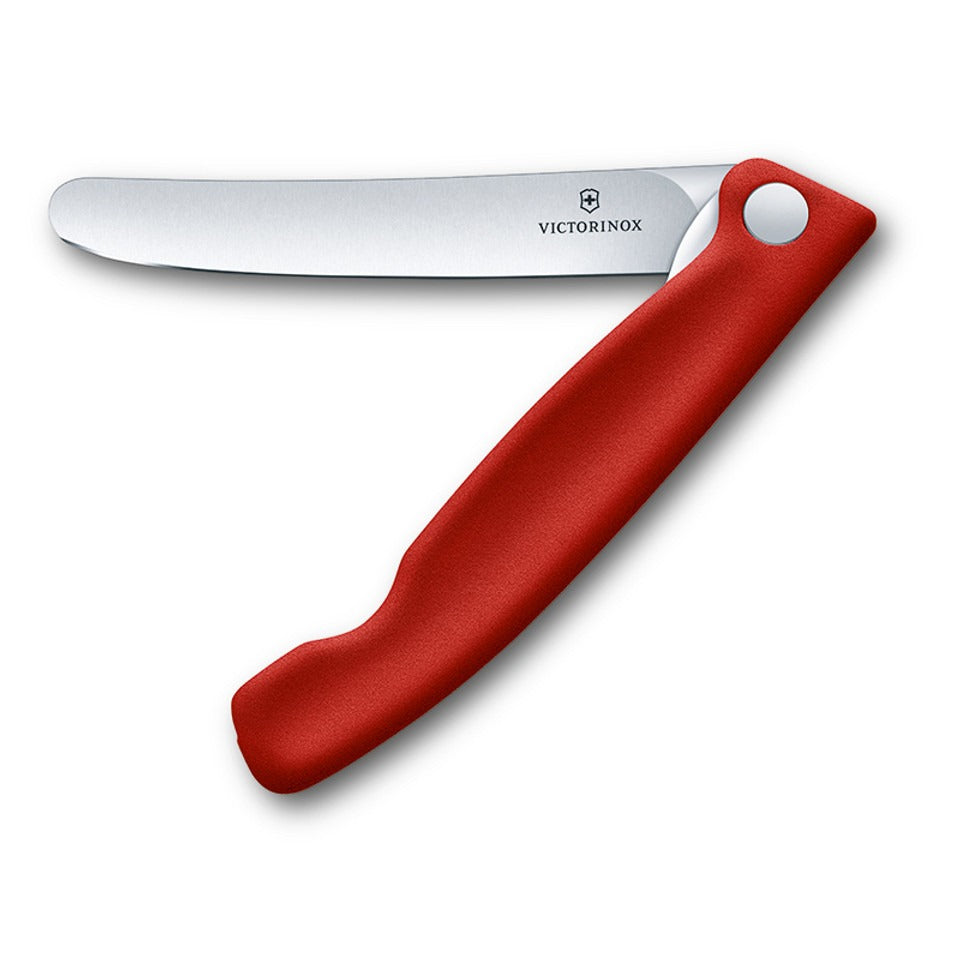 victorinox inklapbaar schilmes glad 11 cm rvs rood kunststof