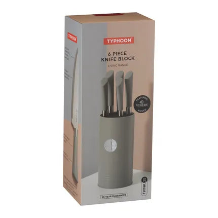 Typhoon Messerblock 6-teilig Living Grey