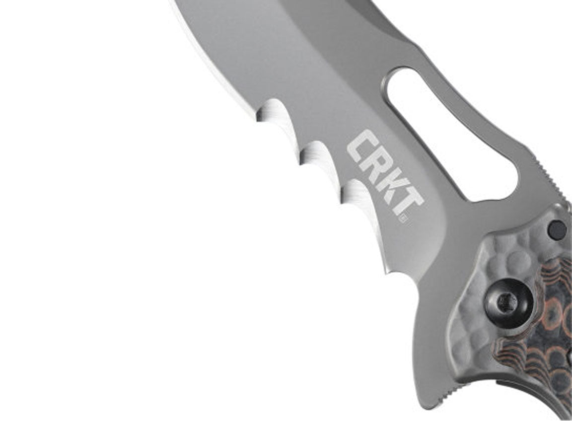 CRKT Fossil Compact Veff Serrations - Designed by Flavio Ikoma