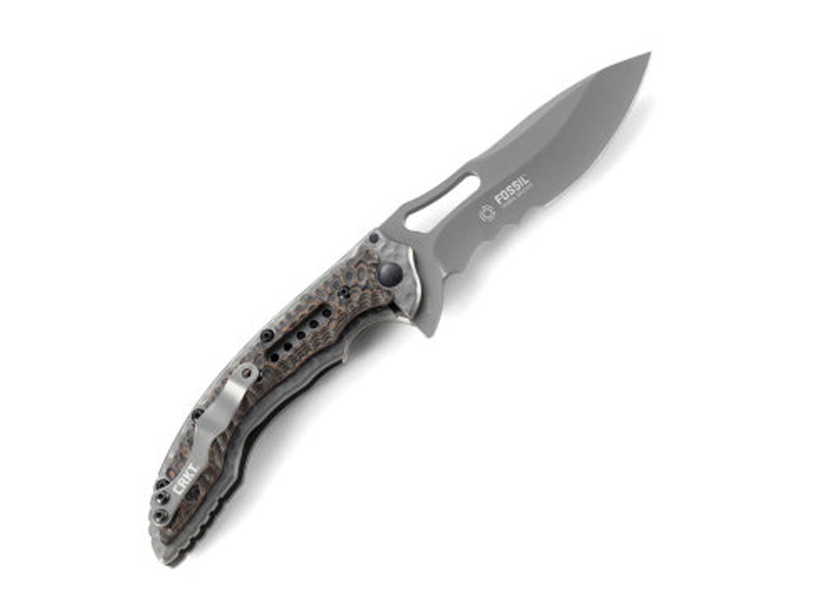 CRKT Fossil Compact Veff Serrations - Designed by Flavio Ikoma
