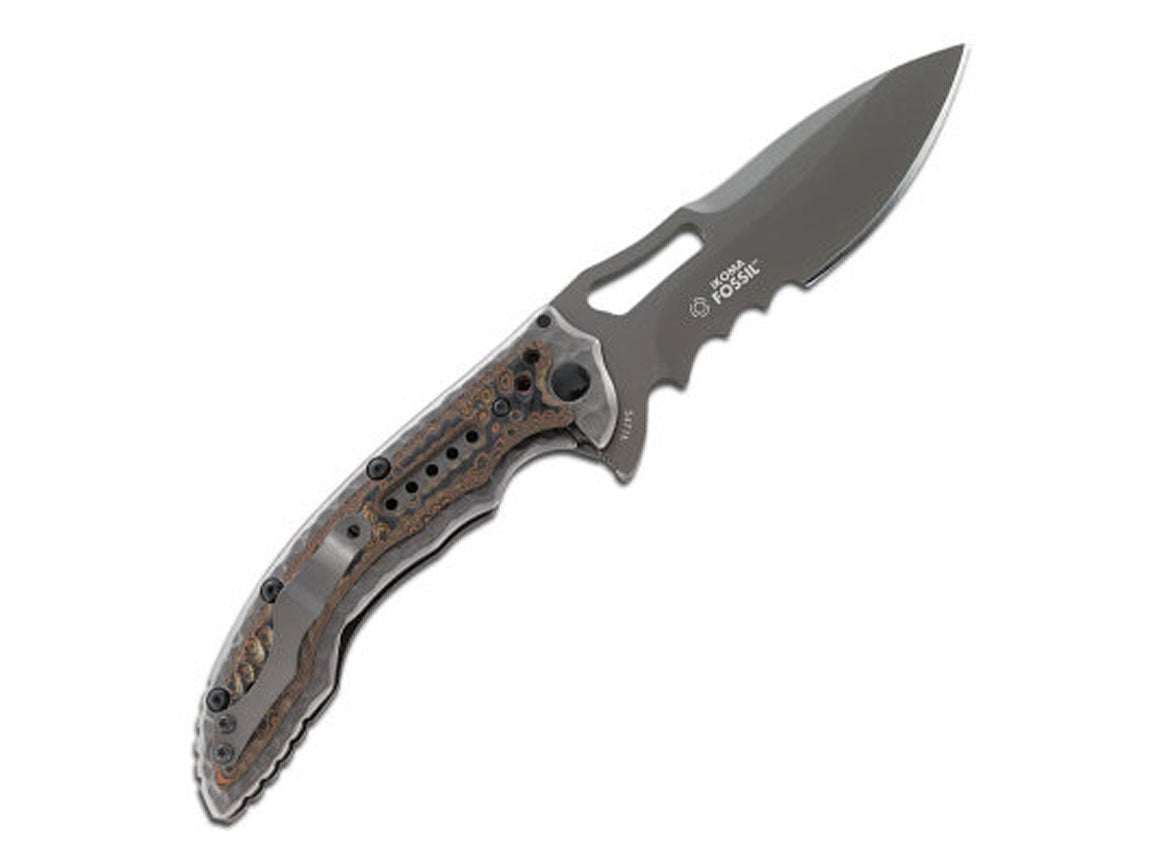 CRKT Fossil Compact Veff Serrations - Designed by Flavio Ikoma