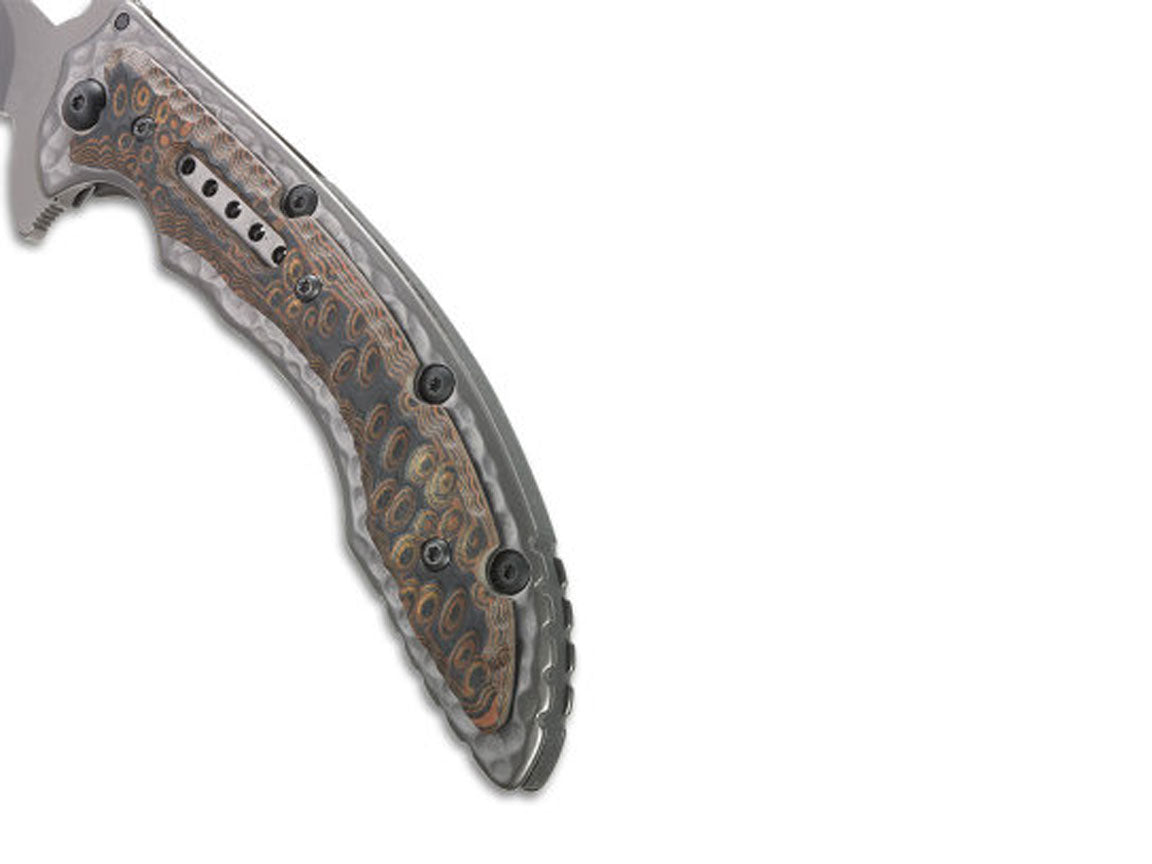 CRKT Fossil Compact Veff Serrations - Designed by Flavio Ikoma