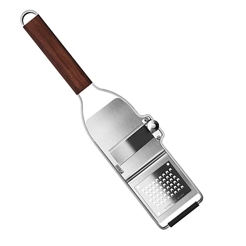 Microplane Master Series 2-in-1 Truffel- en Groente Rasp met Walnoothouten Handvat 43313