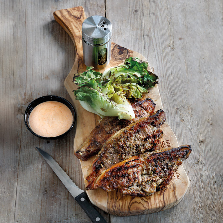 Bowls & Dishes Tapasplank Rustique Handvat Olijfhout 50 t/m 55 cm