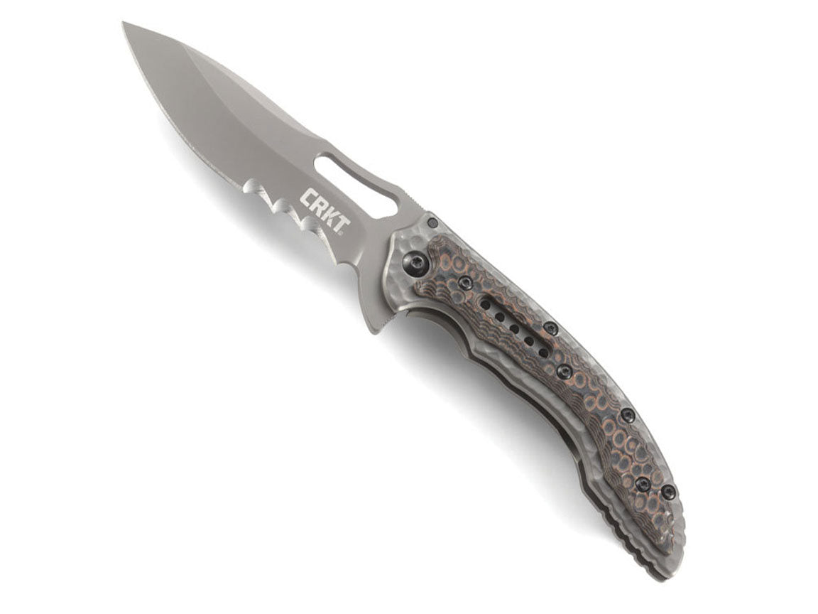 CRKT Fossil Compact Veff Serrations - Designed by Flavio Ikoma