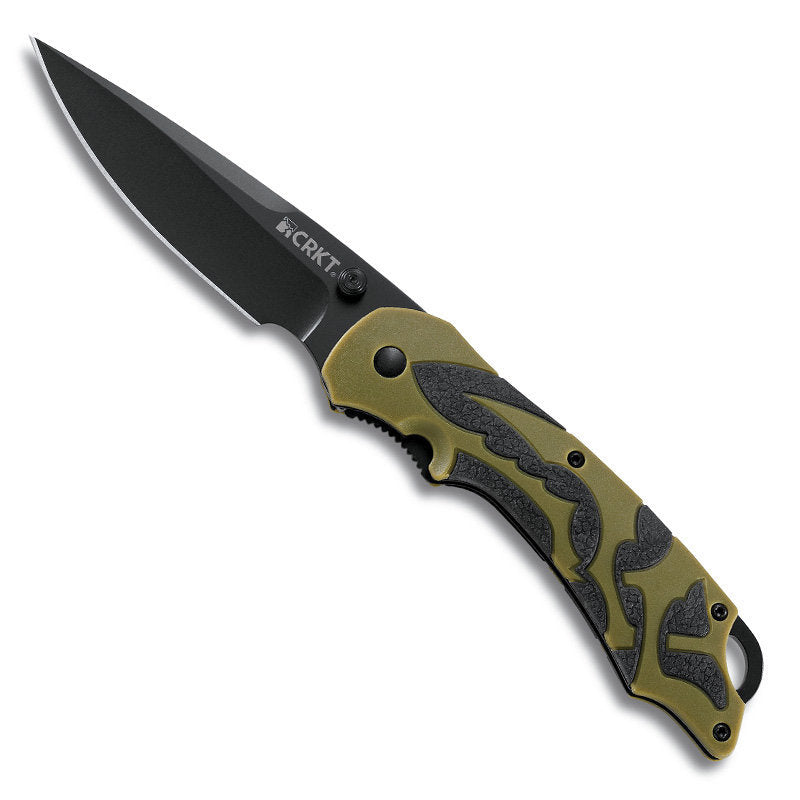 CRKT Moxie Folding Knife Green - Designed by Matthew Lerch