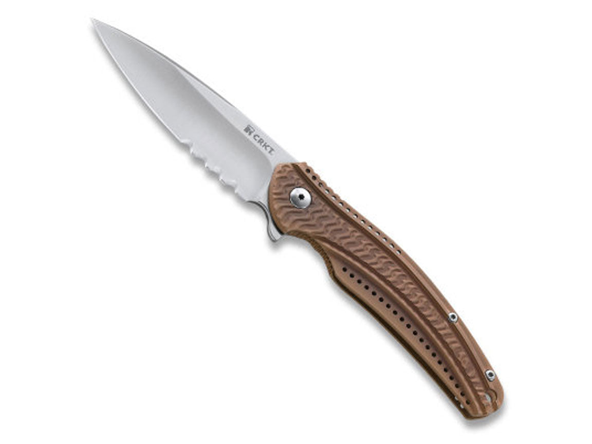 CRKT Ripple Brons Kartel RVS - Designed by Ken Onion