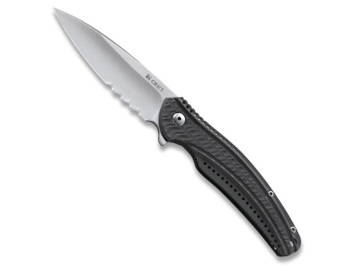 CRKT Ripple Grijs Flat Top RVS - Designed by Ken Onion