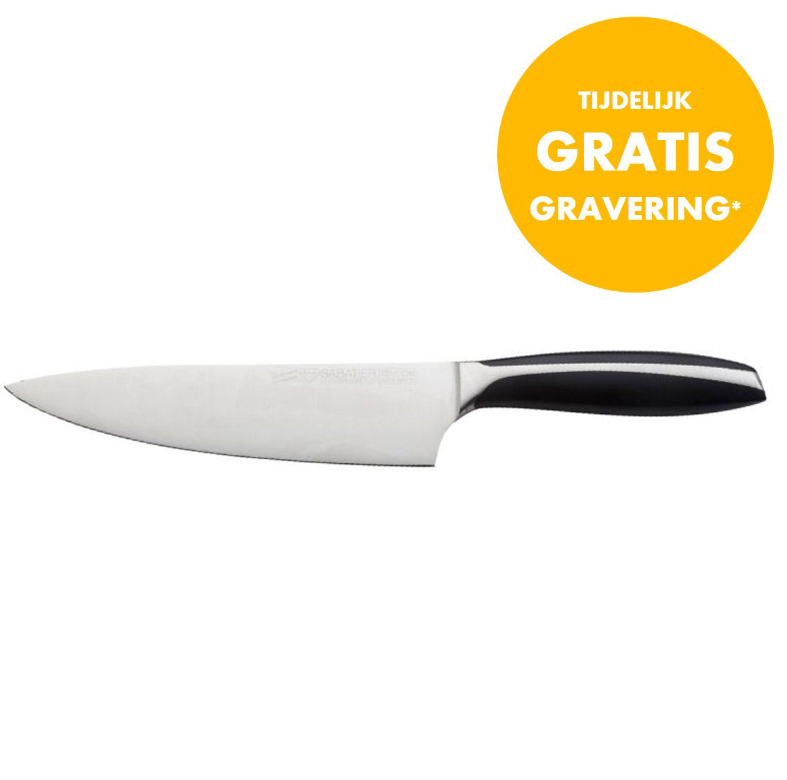 Diamant Sabatier Tension koksmes 20 cm Actie Gratis Gravering