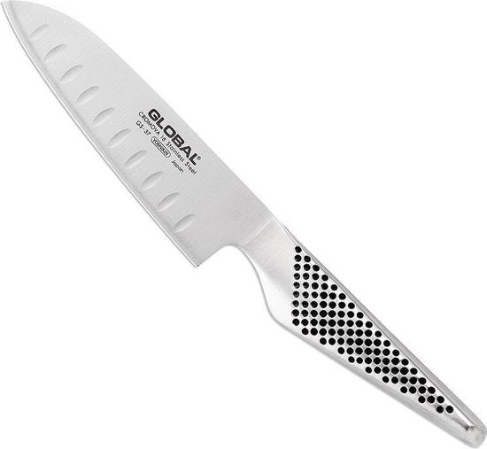 global gs90 santokumes met kuiltjes 13 cm rvs