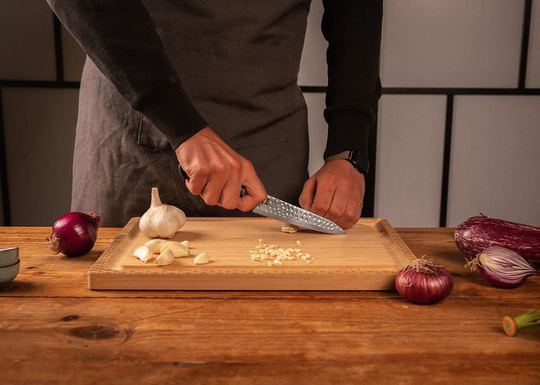 Fruit snijden met KOTAI Hashi Tsuchime Officemes met lemmet van 13