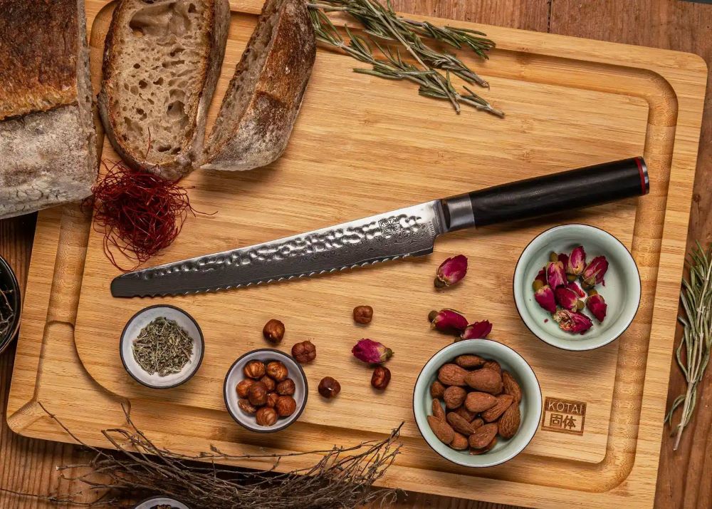 KOTAI Pakka Damast-Brotmesser 20 cm