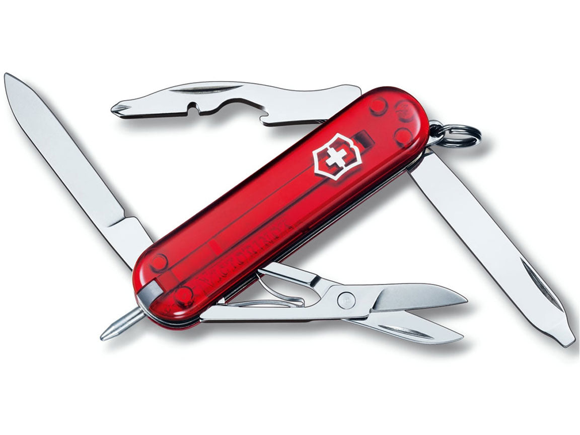 Victorinox Manager Rood Transparant Zakmes 10 functies
