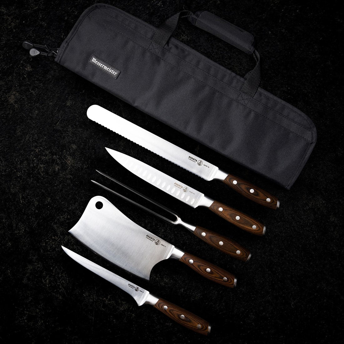 Messermeister Avanta 6-teiliges BBQ-Messerset Pakkawood