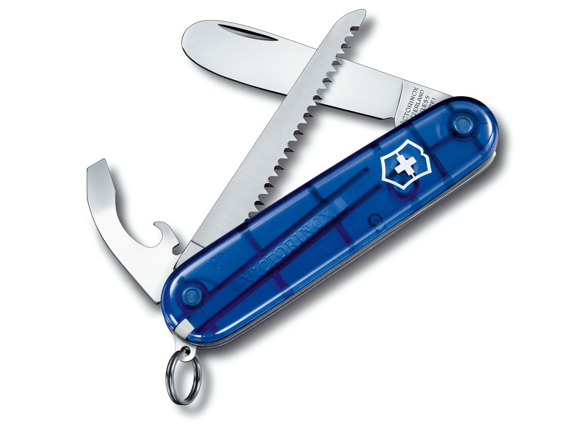 Mein erstes Victorinox Blau Transparent Taschenmesser 9 Funktionen