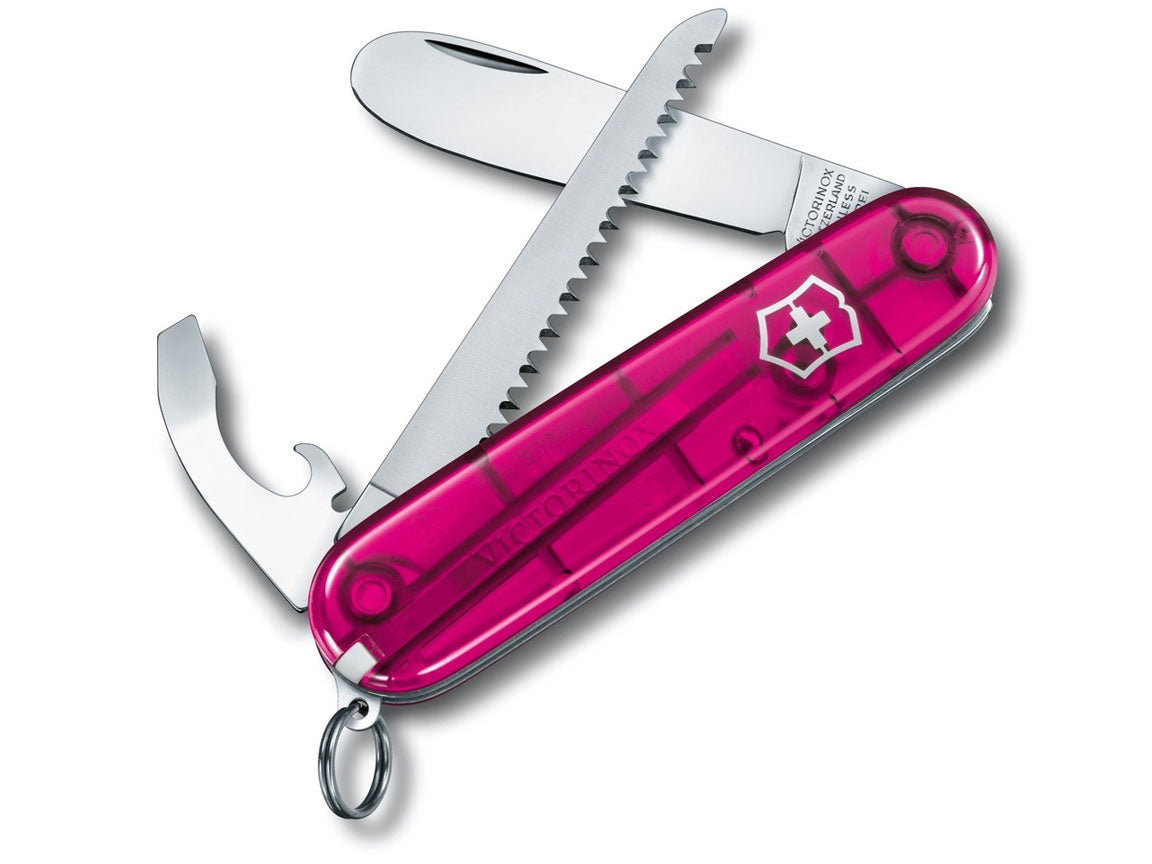 Mein erstes Victorinox Pink Transparent Taschenmesser 9 Funktionen