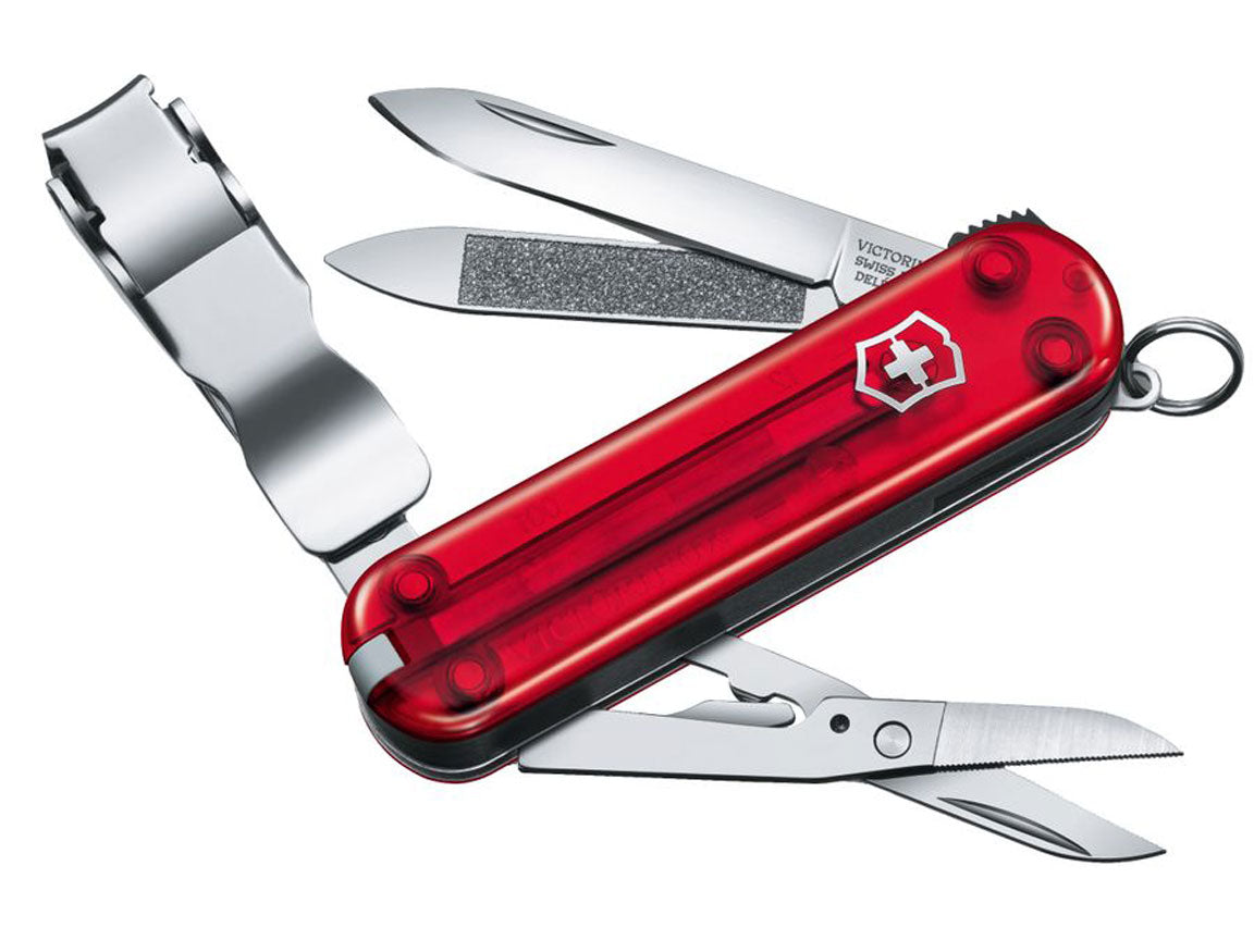 Victorinox Nailclip 580 Rood Transparant Zakmes
