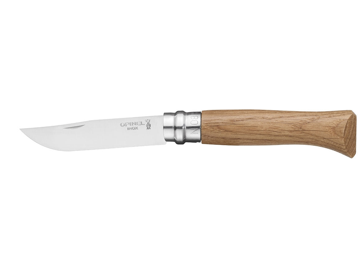 Opinel Zakmes N°08 RVS Virobloc Klassiek Hout