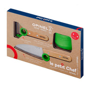 opinel le petit chef kindermessenset 3 delig groen in doos