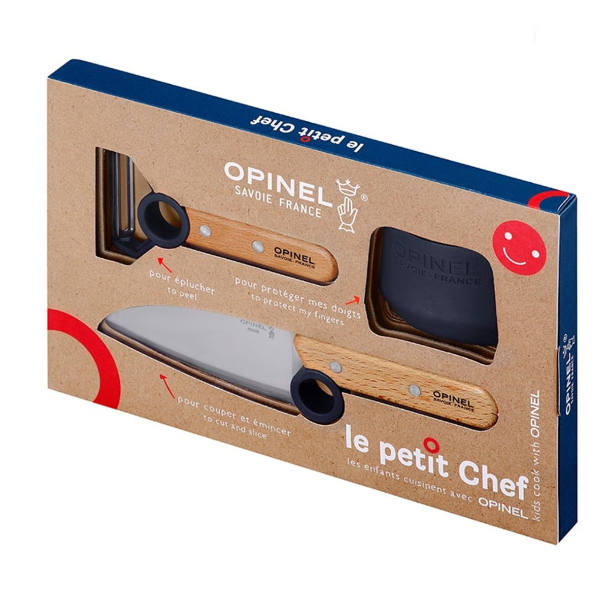 Opinel Kindermessenset Le Petit Chef 3 delig Blauw