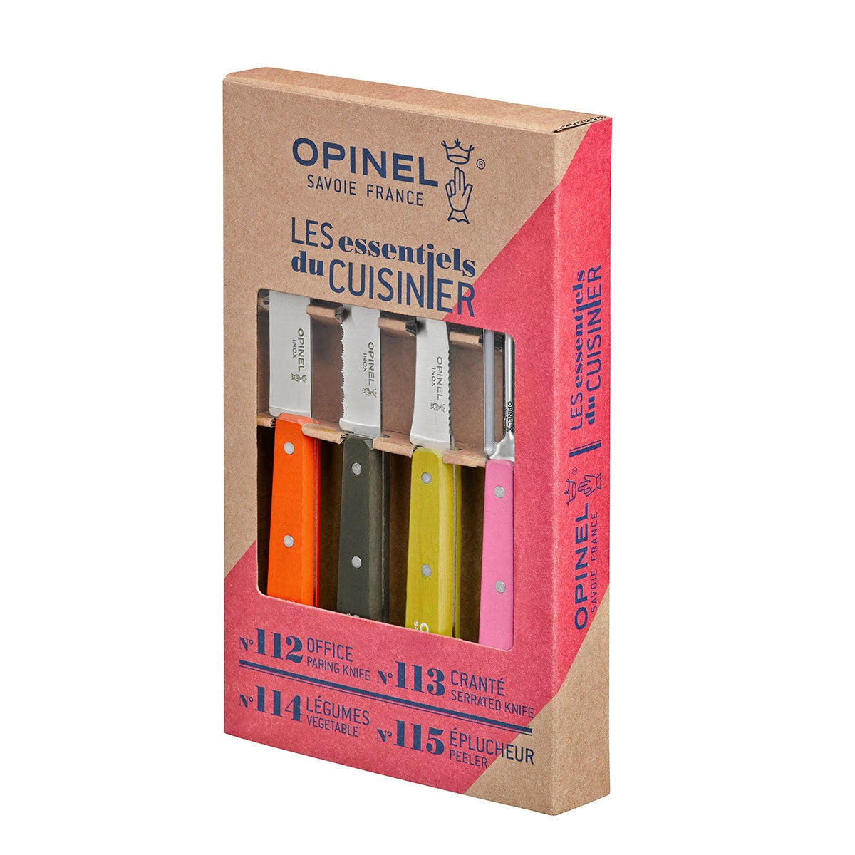 Opinel Classic Les essentiels Küchenset 4-teilig Buchenholz Fifties