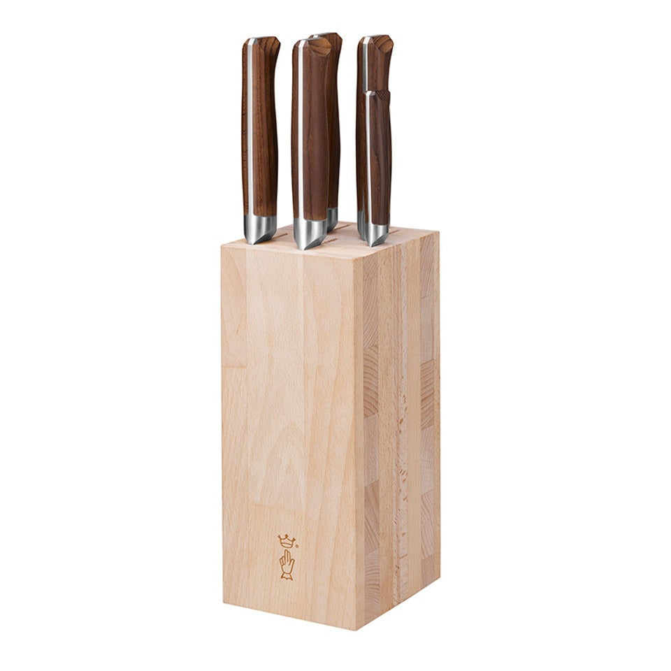 opinel messenblok beukenhout met 5 messen