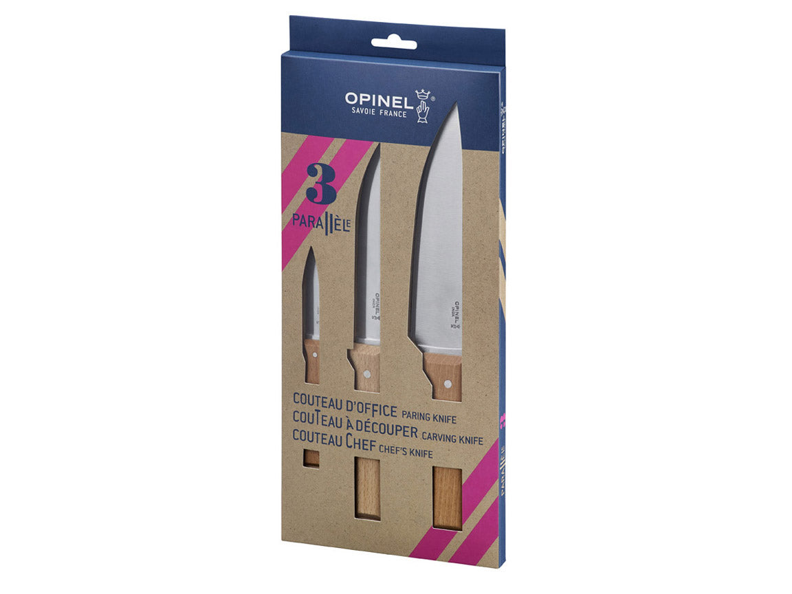 Opinel Parallèle 3 delige messenset