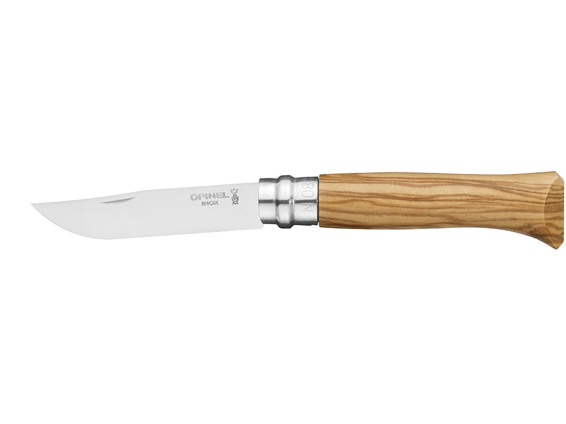 Opinel Zakmes N°08 RVS Virobloc Klassiek Hout