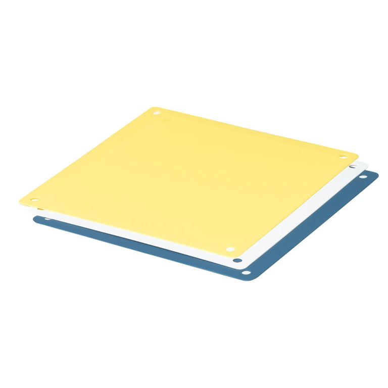 Profboard Schneidebrett Weiß, Gelb und Blau 30x40x0,1cm