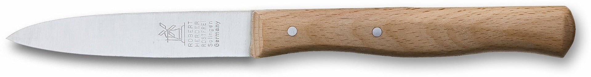 _x007f_Robert Herder Officemes Middenspits Lang Heft RVS 18,5 cm Roodbeuken