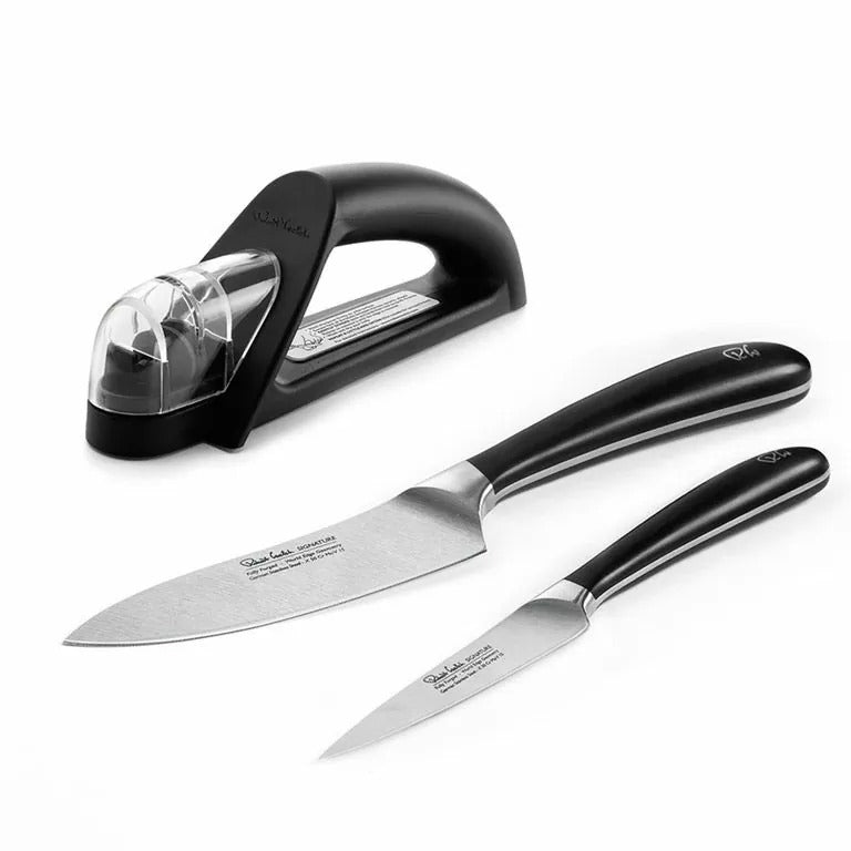 Robert Welch Signature set groente-, koksmes en slijper