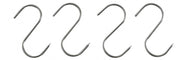 RVS Vleeshaak 4.0 x 80 mm
