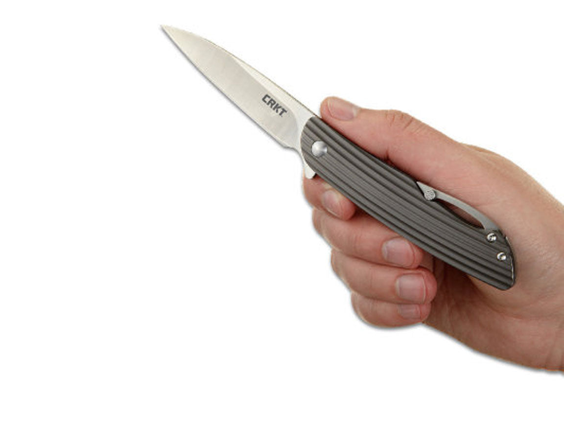 CRKT Swindle met Groeven - Designed by Ken Onion