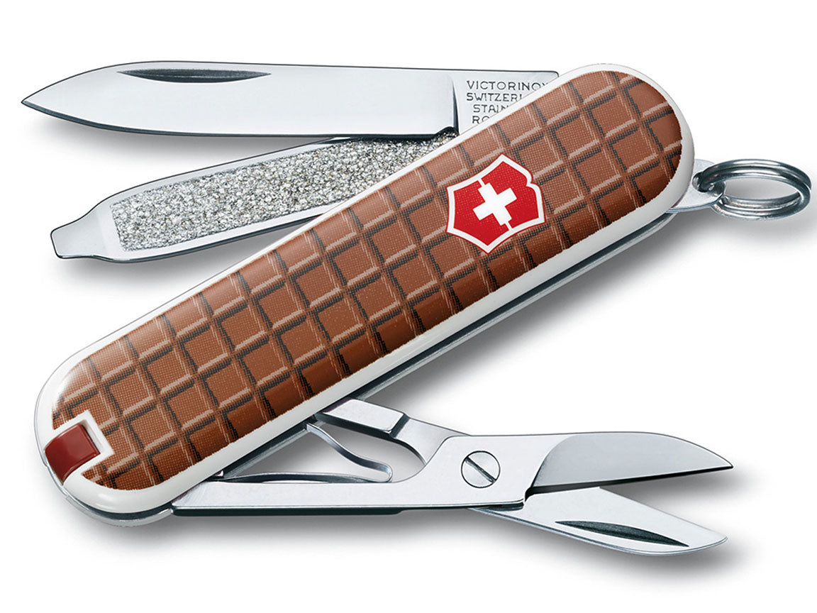 Victorinox Classic SD Printed Chocolate Taschenmesser 7 Funktionen