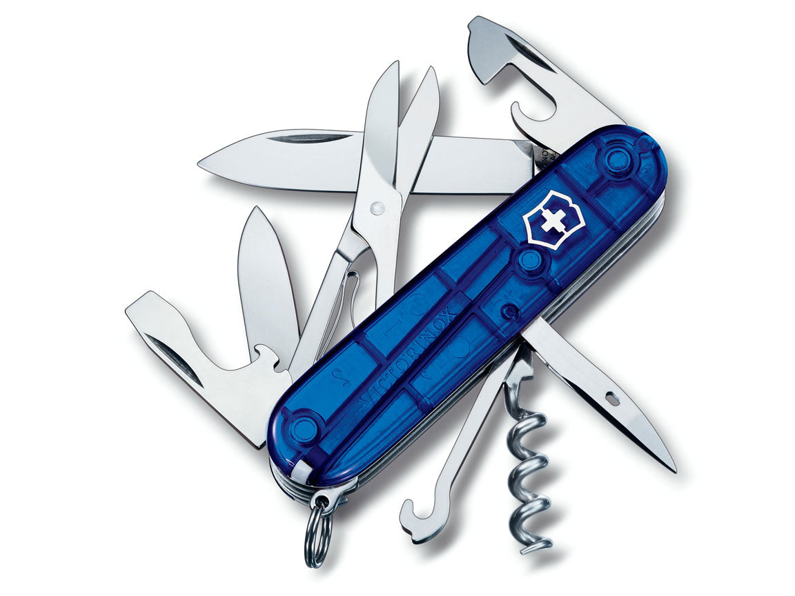 Victorinox Climber Taschenmesser blau transparent 14 Funktionen