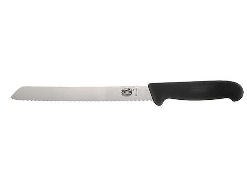 victorinox fibrox broodmes 21 cm rvs kunststof zwart