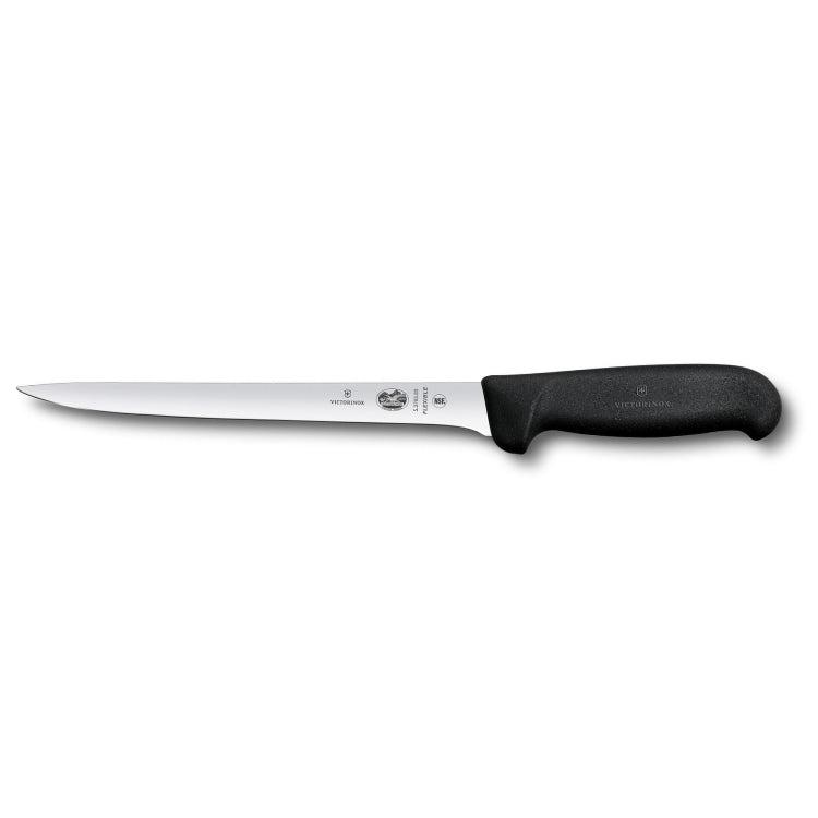 victorinox fibrox fileermes flexibel rvs zwart kunststof 20 cm