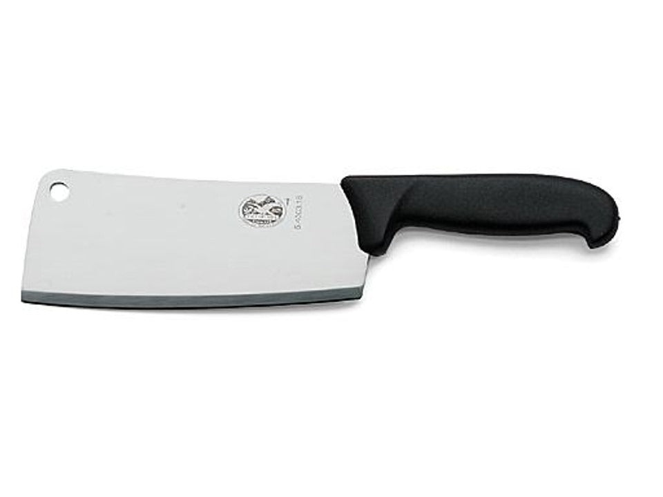 victorinox fibrox hakmes rvs zwart kunststof 18 cm
