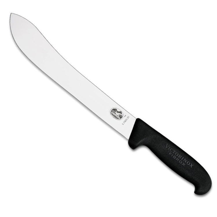 victorinox fibrox slagersmes rvs zwart kunststof 36 cm