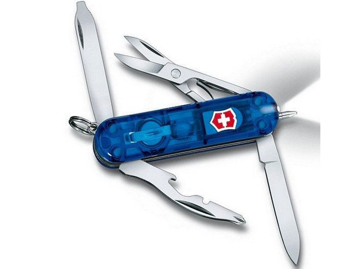 Victorinox Midnite Manager Blau Transparent Taschenmesser 10 Funktionen