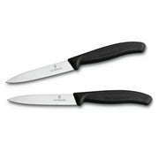 Victorinox Schälmesser schwarz 8 cm Edelstahl glatt 2 Stück