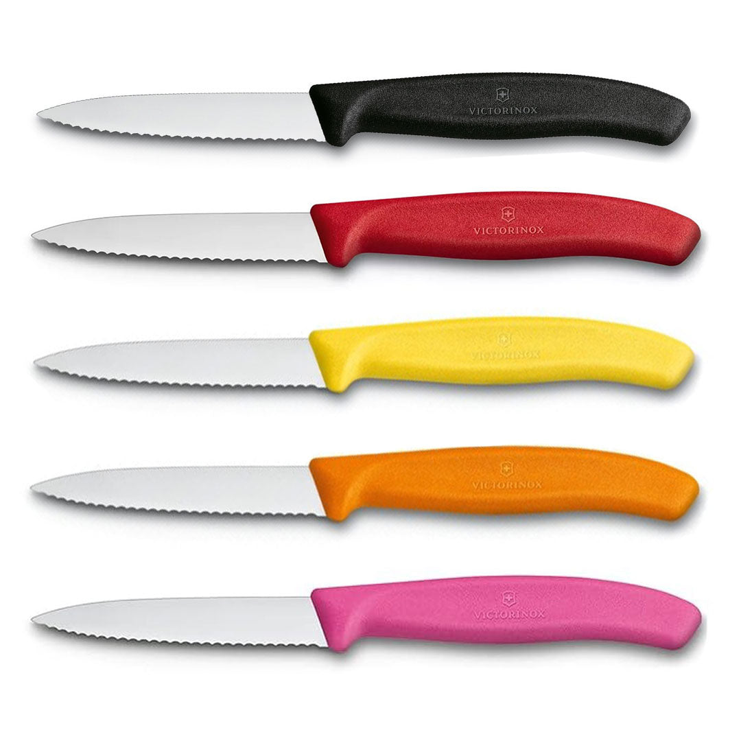 Victorinox Schälmesser 8 cm Edelstahl gezahnt 5er Set