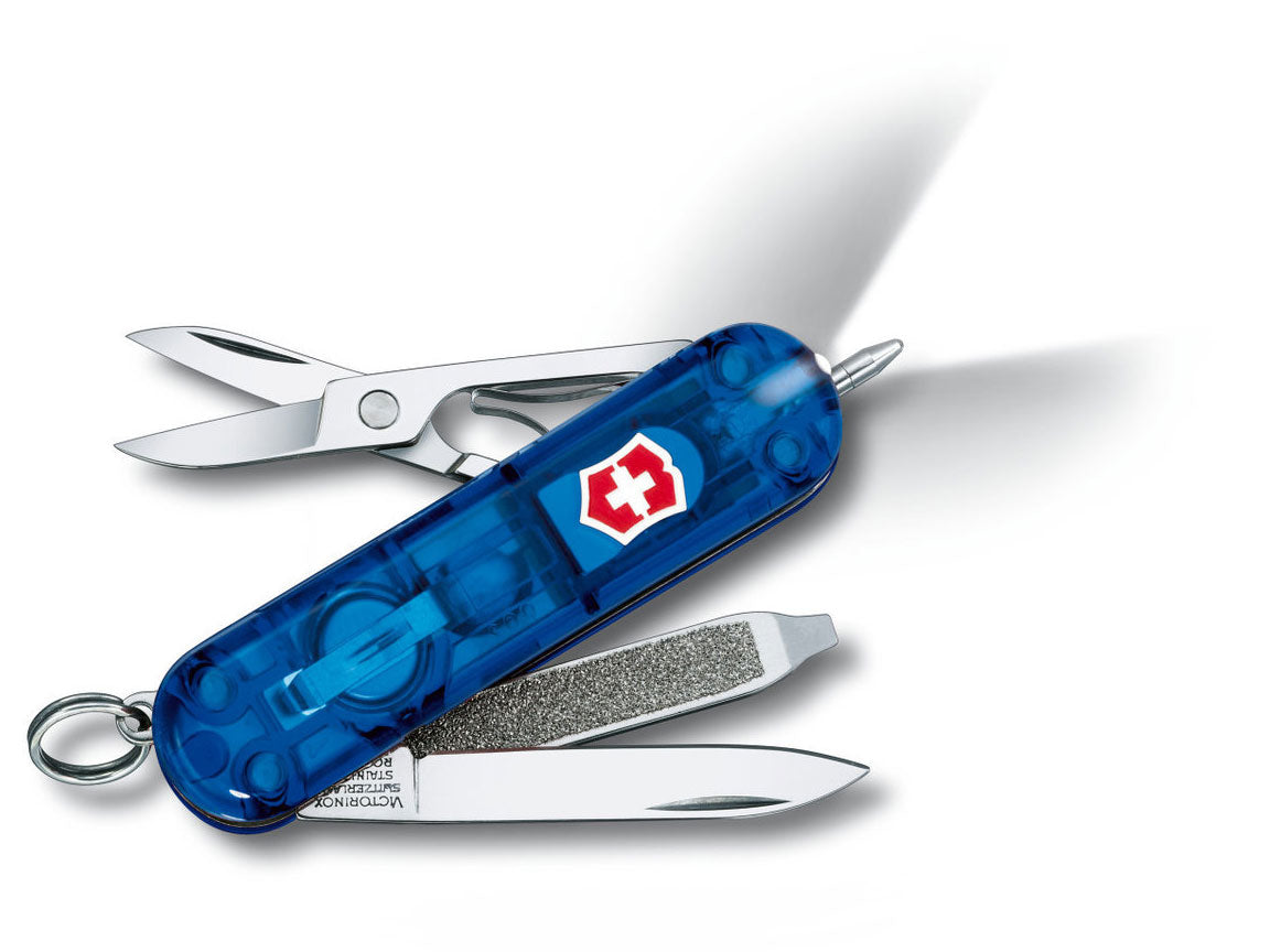 Victorinox Signature Lite Blau Transparent Taschenmesser 7 Funktionen