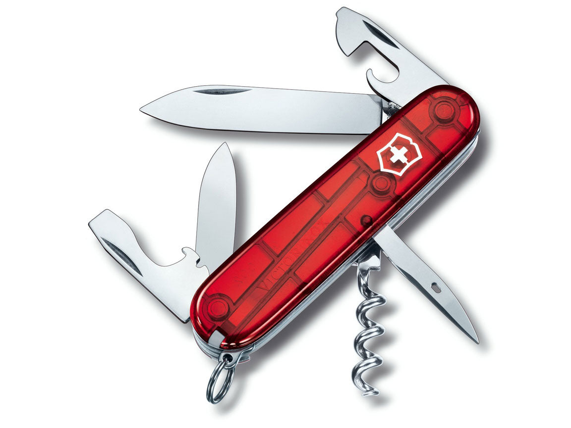 Victorinox Spartan Taschenmesser Rot Transparent 12 Funktionen